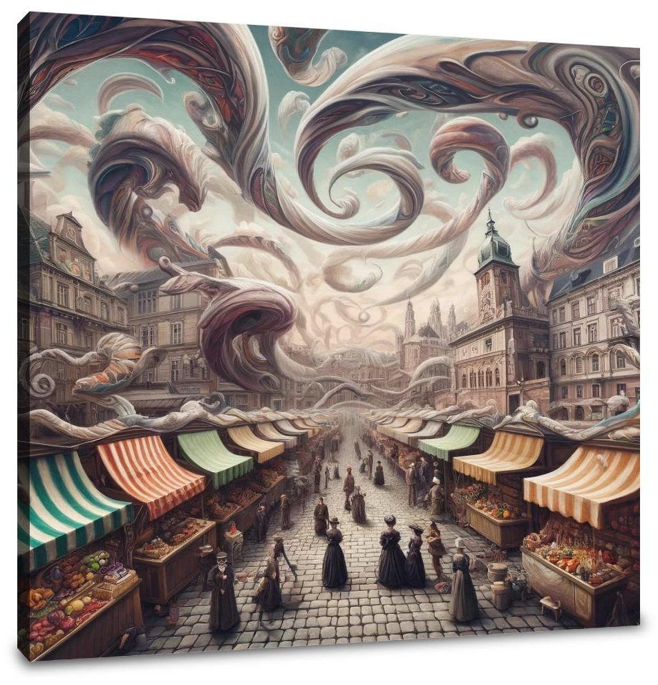 Whimsical Naschmarkt Canvas
