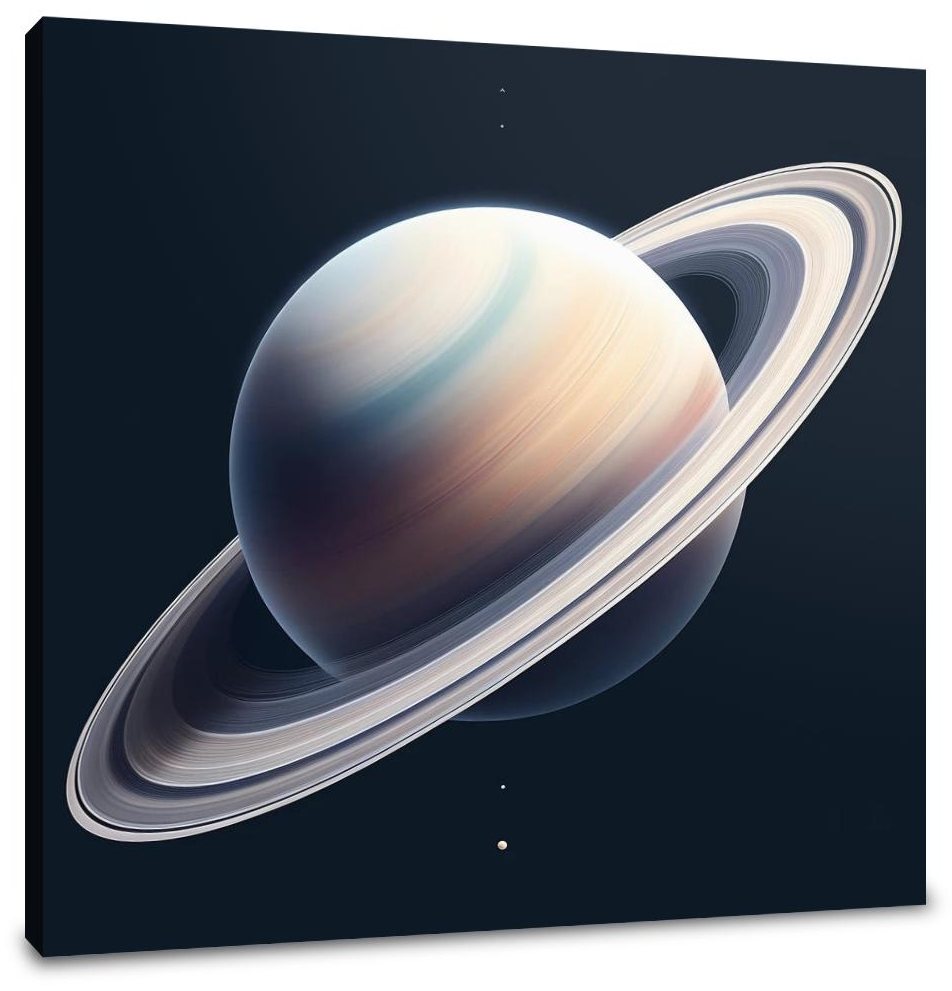 Saturn's Ringed Elegance Canvas