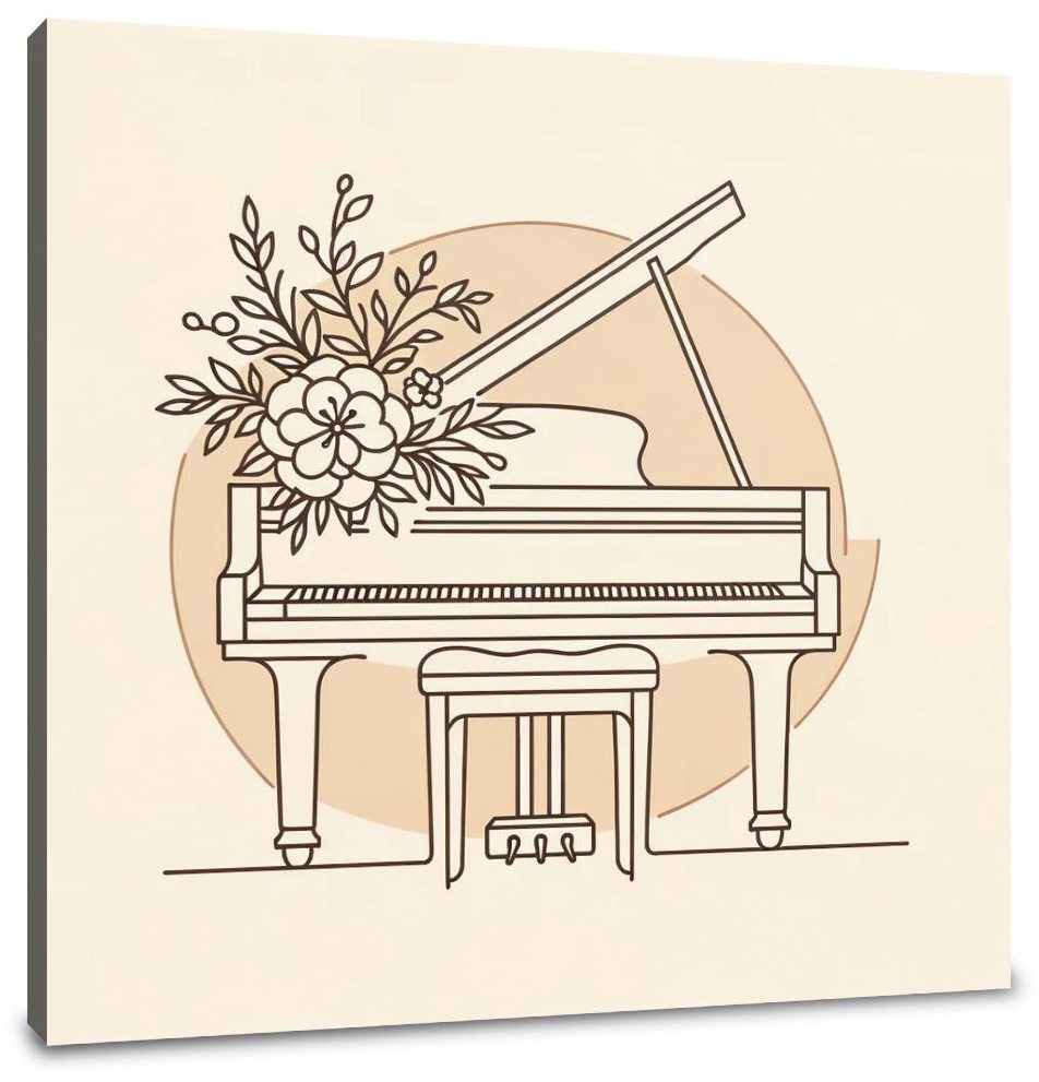 Musical Harmony in Pastel Canvas
