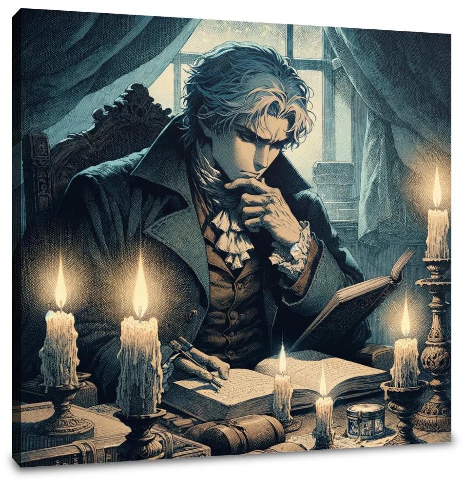 Philosopher's Reflection Canvas