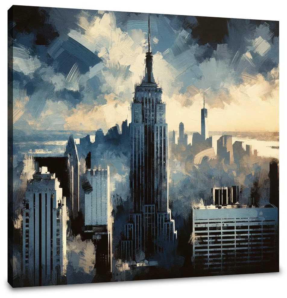 Vintage Skyline Canvas