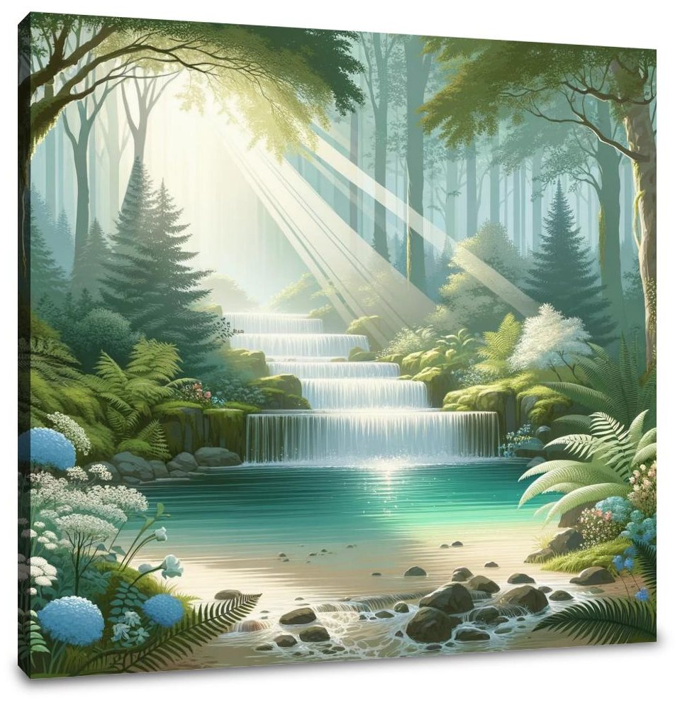 Enchanted Waterfall Canvas