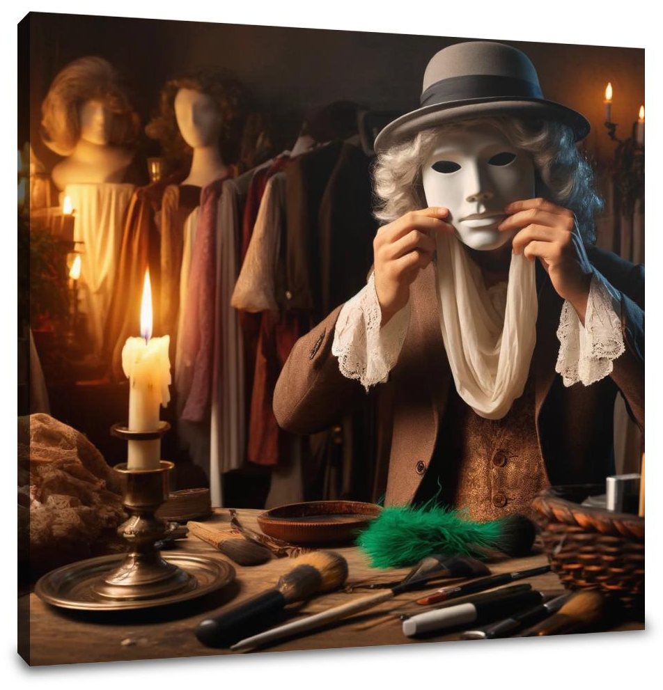 Unmasking Shadows Canvas