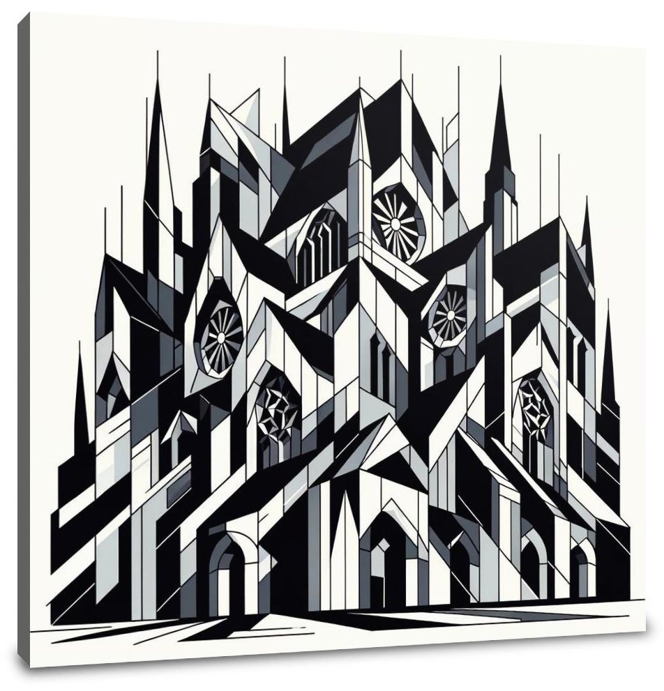 Fragmented Gothic Canvas