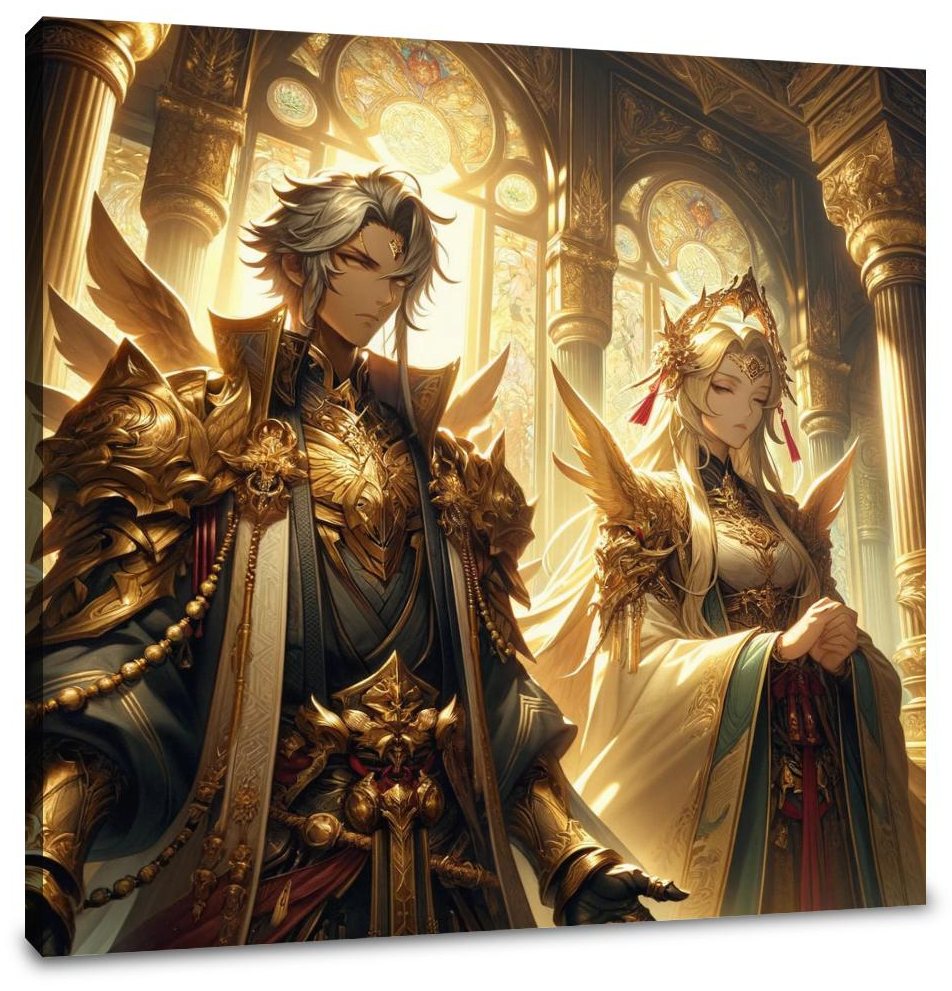 Temple Guardians Canvas