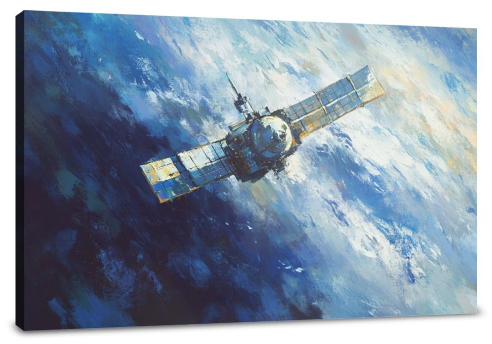 Satellite Starlight Canvas