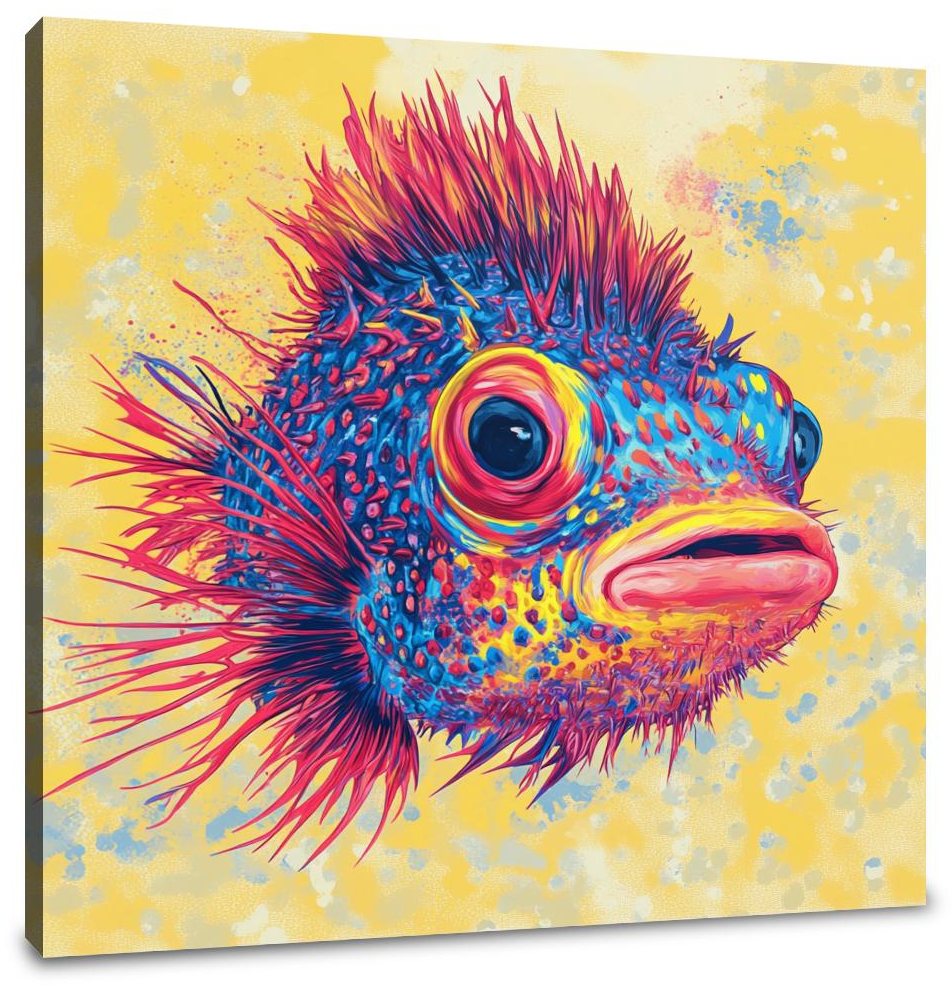 Pufferfish Radiance Canvas
