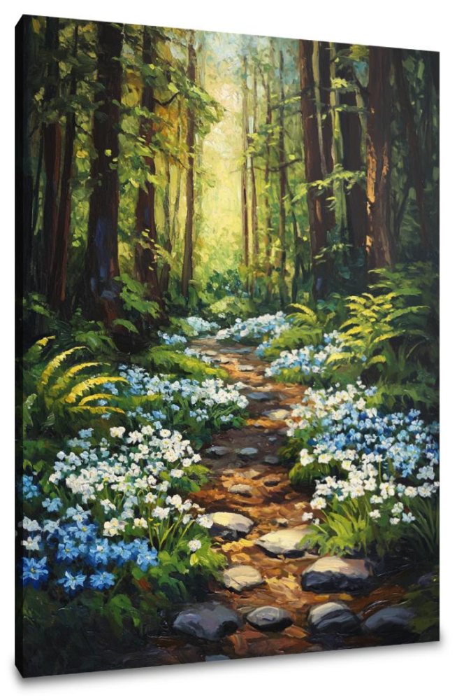 Enchanted Woodland Glade Canvas