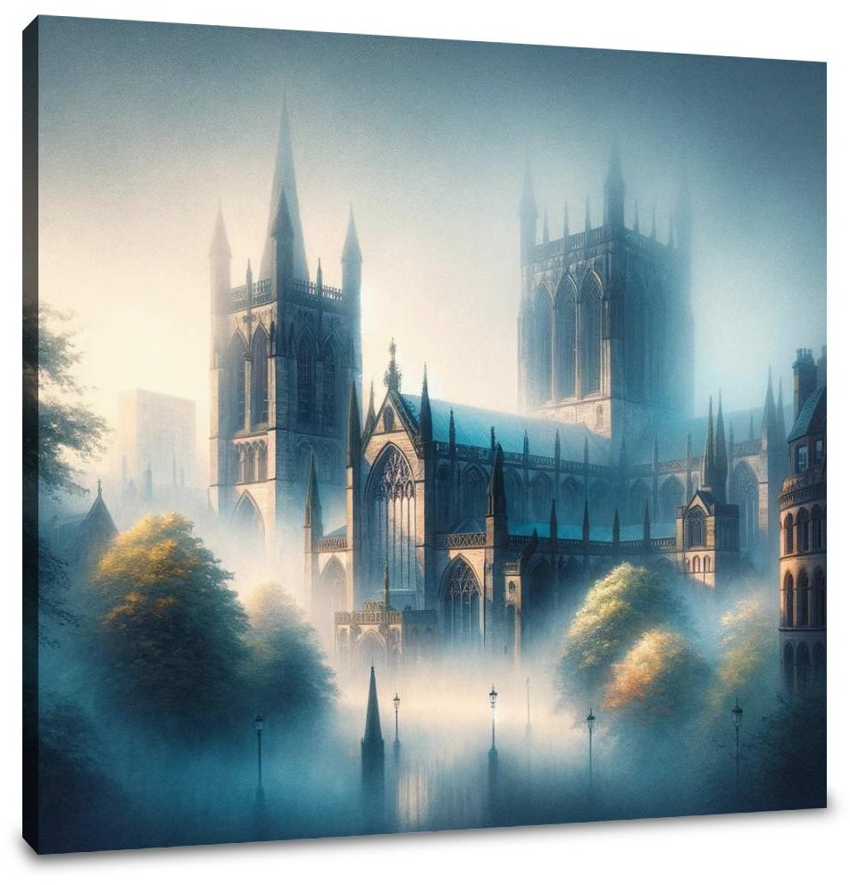 Manchester Cathedral Dawn Canvas