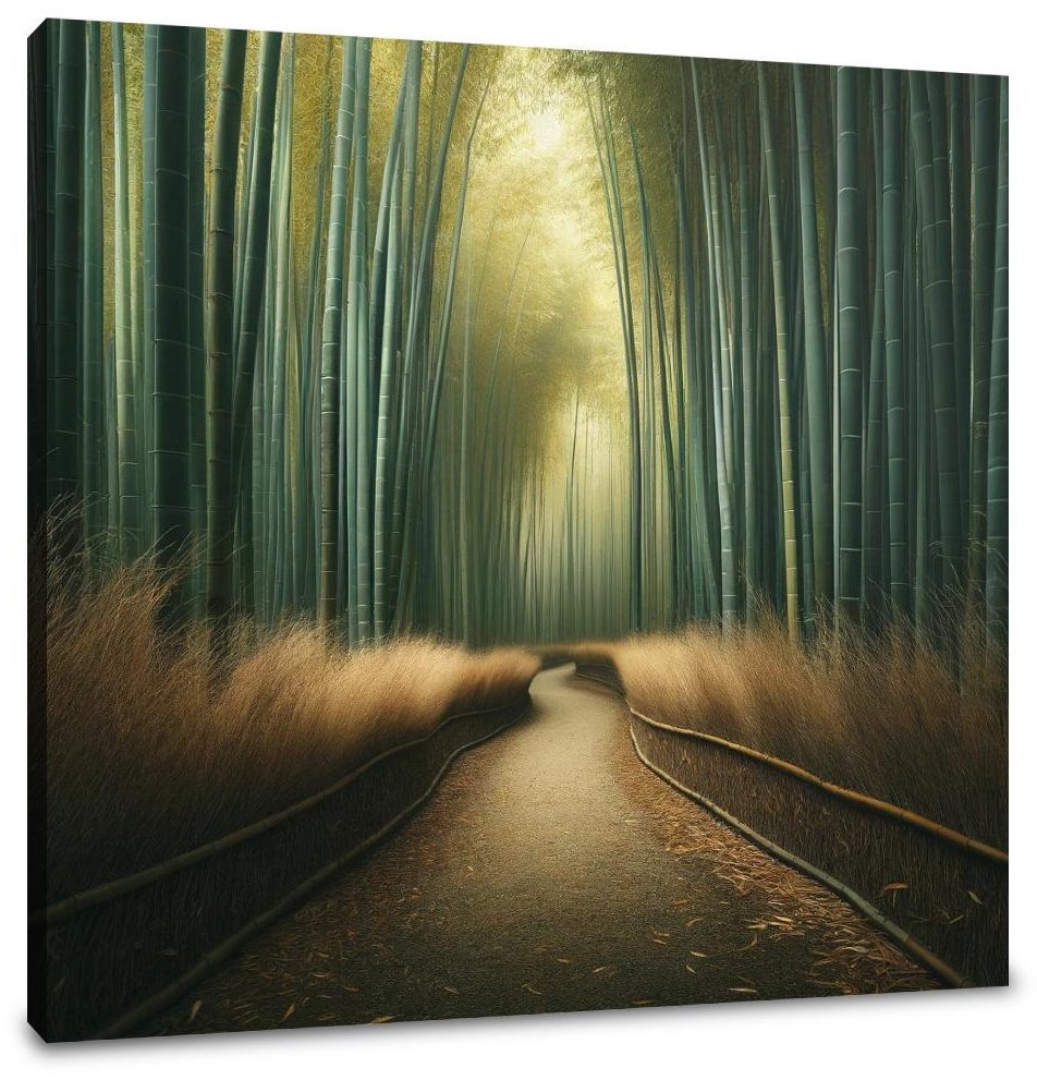 Serene Bamboo Grove Canvas