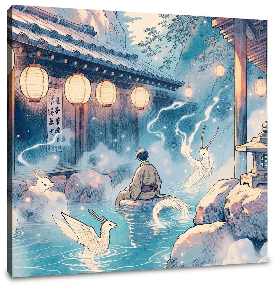Mystic Onsen Whispers Canvas