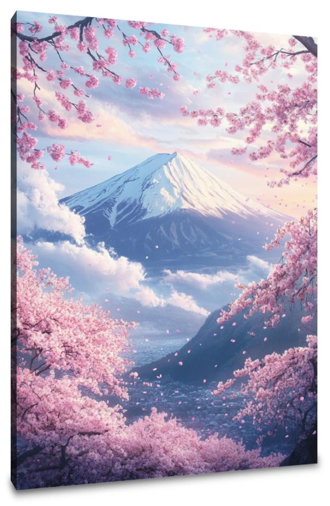 Mount Fuji Blossom Canvas