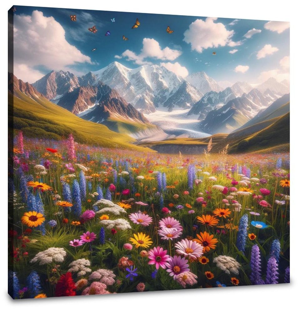 Alpine Meadow Splendour Canvas