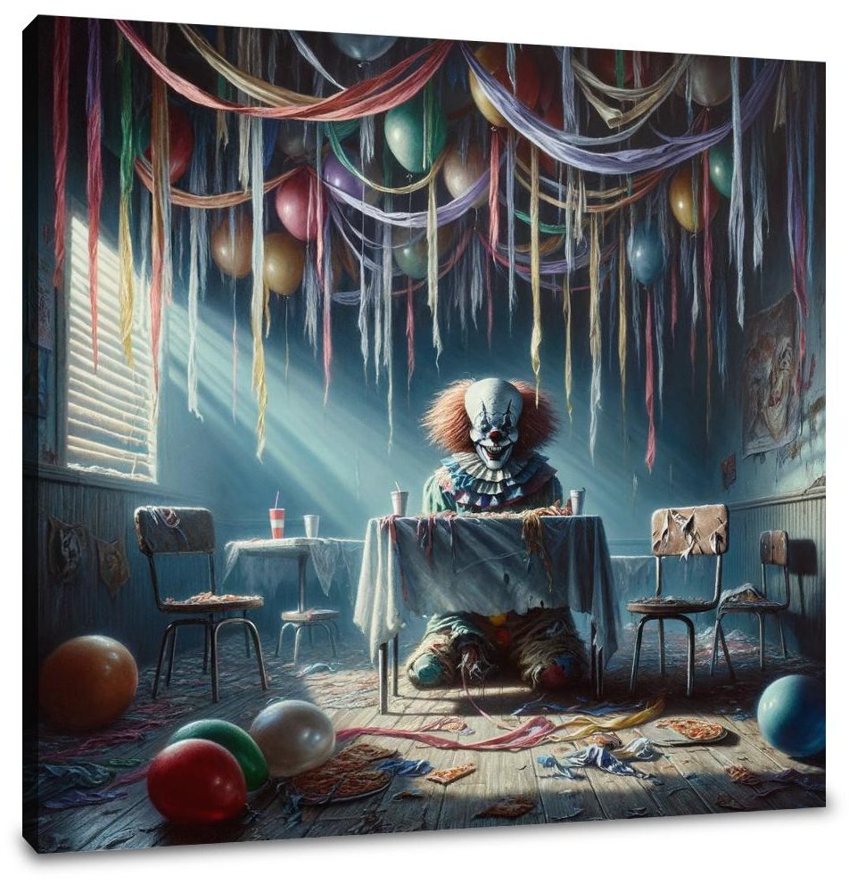 Haunted Party Room Canvas