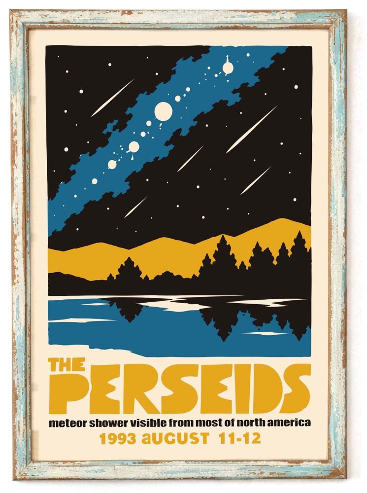 Perseids Meteor Shower Poster
