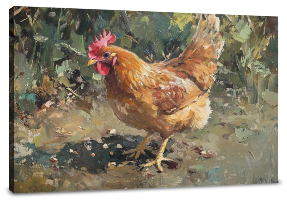 Pecking Chaos Canvas