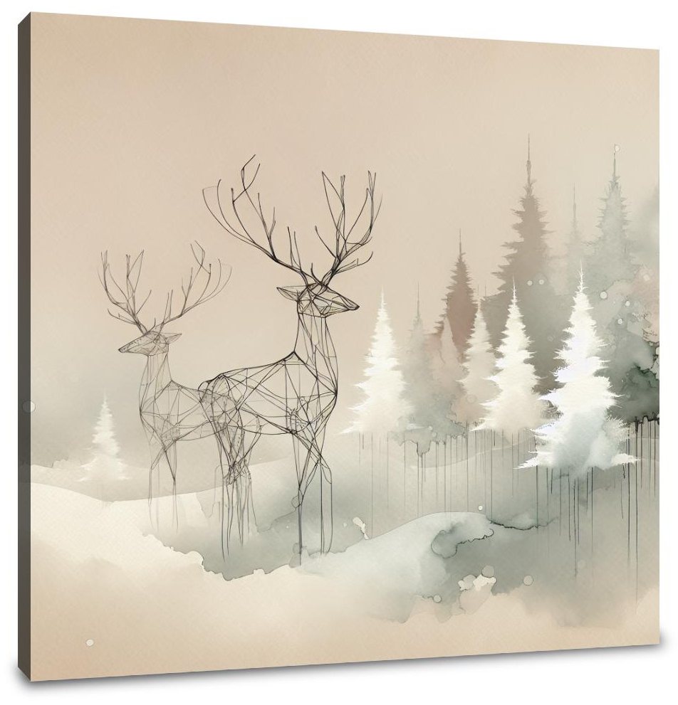 Melancholic Winter Reverie Canvas