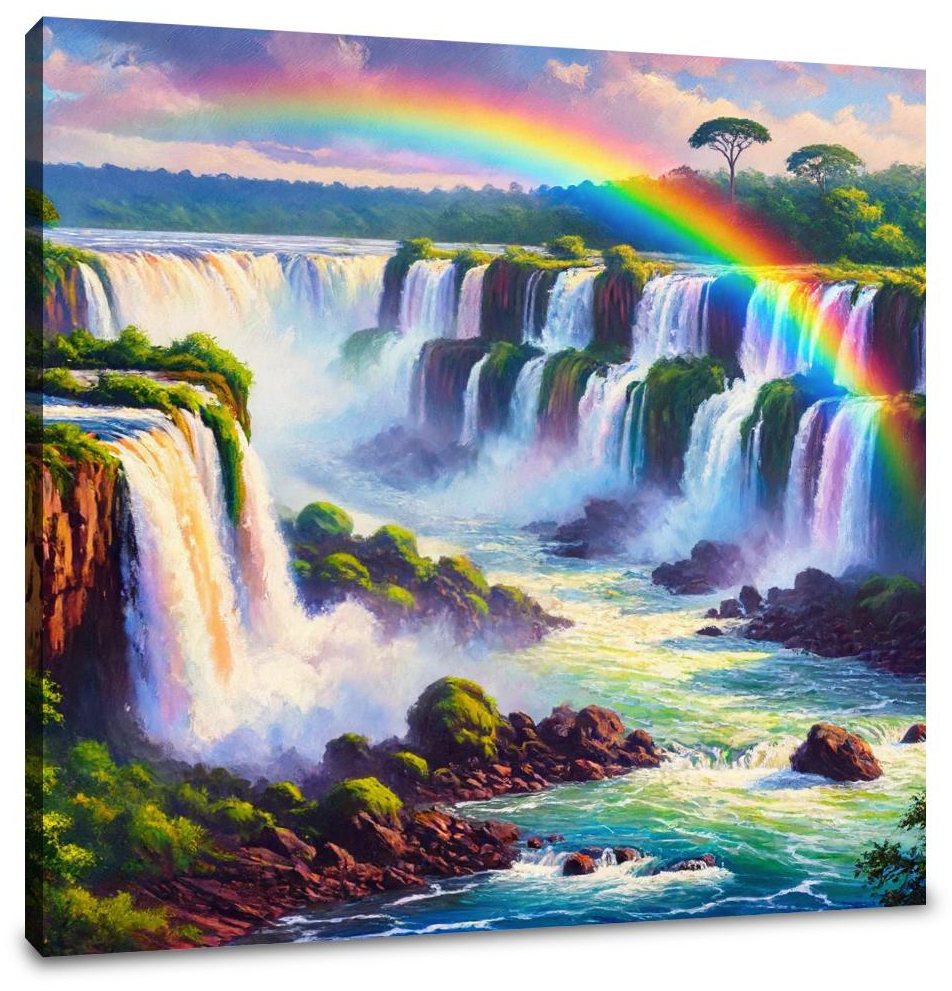 Rainbow Falls Canvas