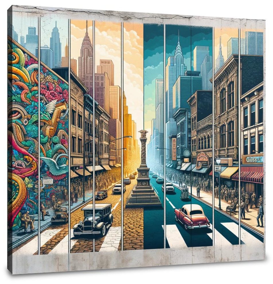 City Evolution Canvas