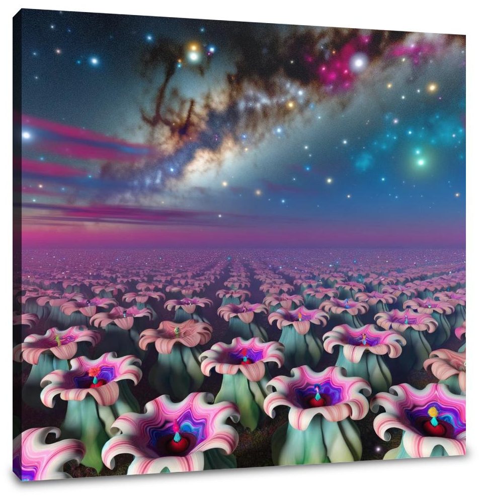 Nebula Bloom Canvas