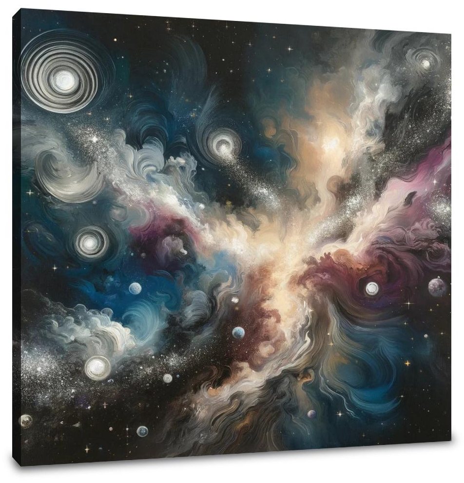 Galactic Whirl Canvas
