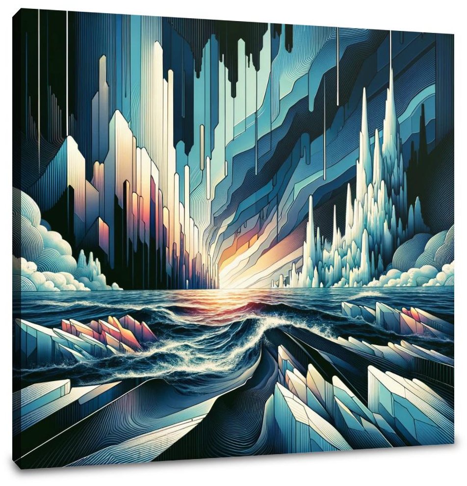 Frozen Waters Canvas