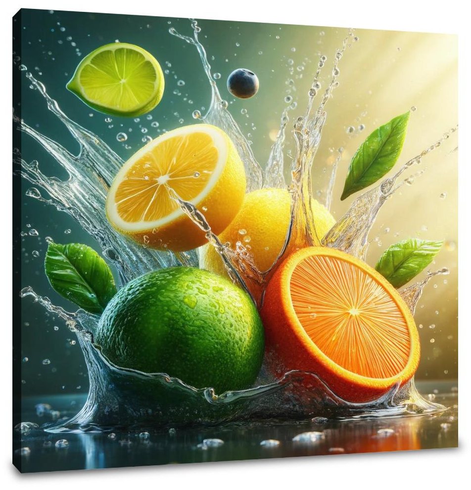 Citrus Splash Canvas