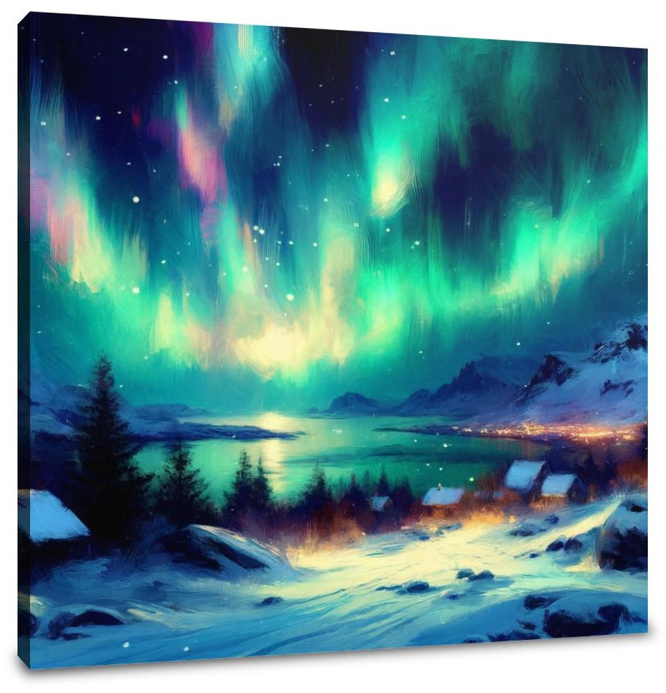 Northern Lights Magic Canvas