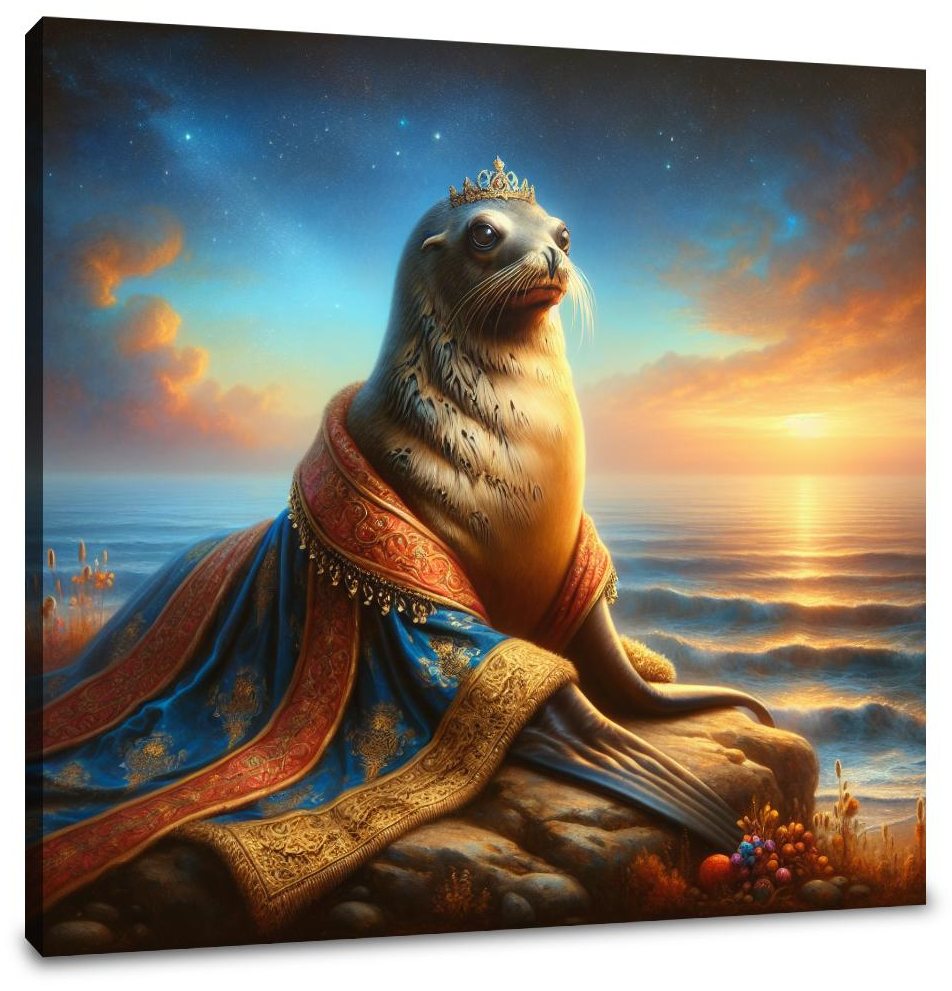 Regal Sea Lion Dusk Canvas