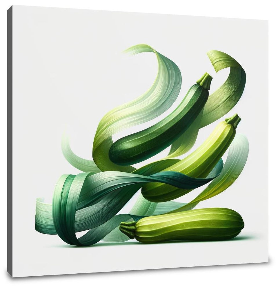 Zucchini Ribbons Canvas