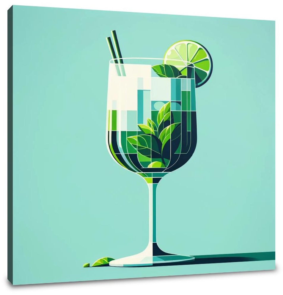 Mojito Modern Minimal Canvas