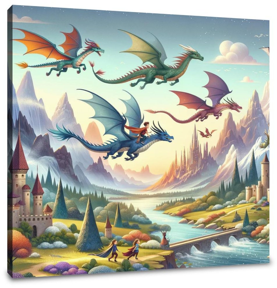 Dragon Riders Canvas