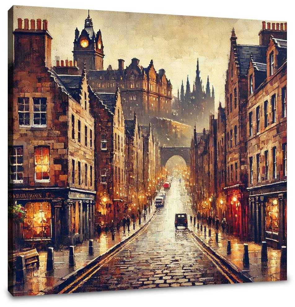 Edinburgh Evening Canvas