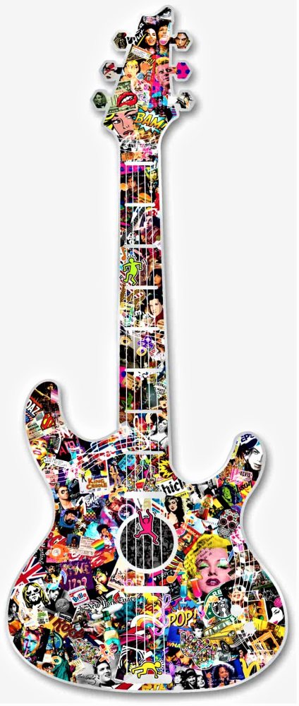 Michael Daniels - Pop-Art " Remember our rock heroes"