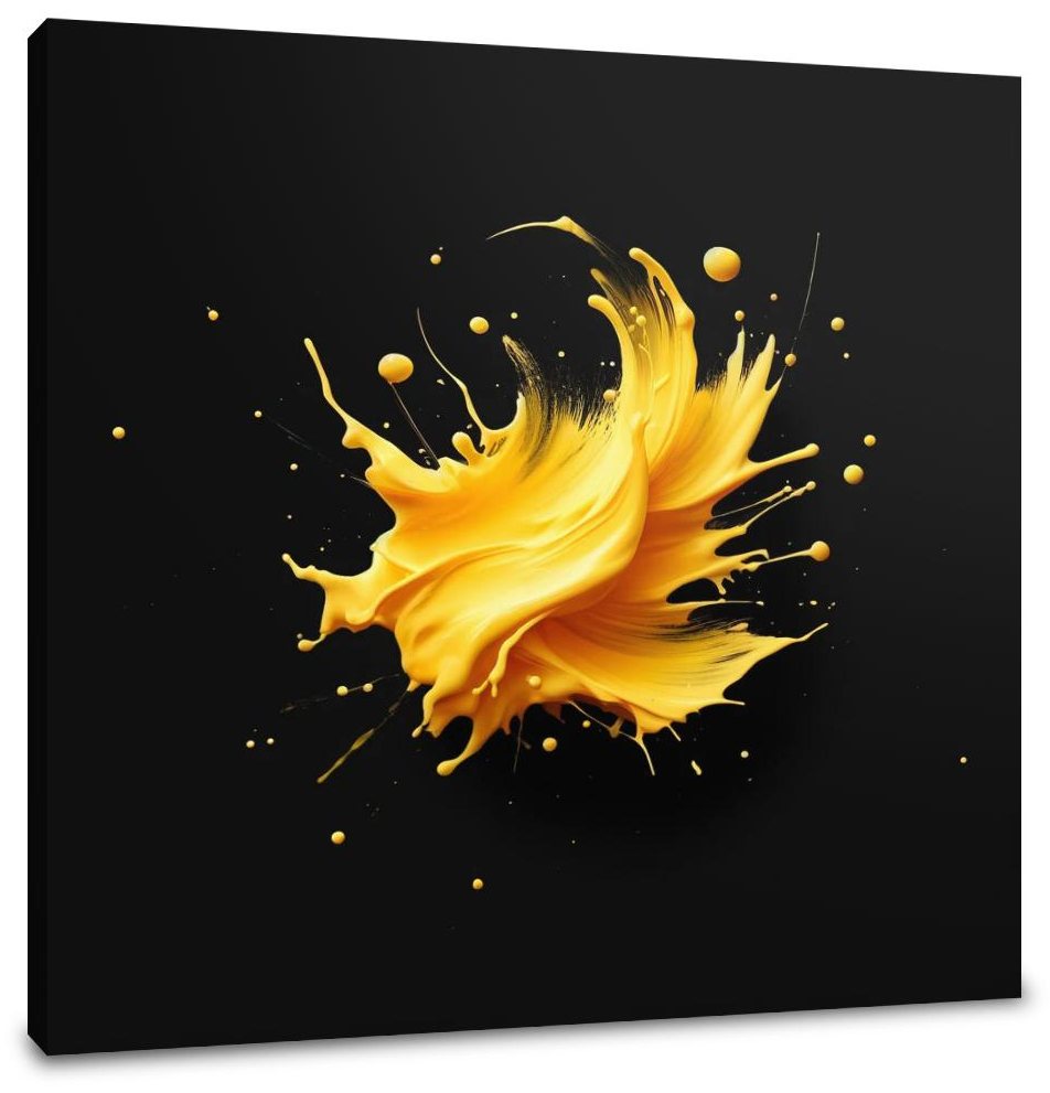 Yellow Burst Canvas