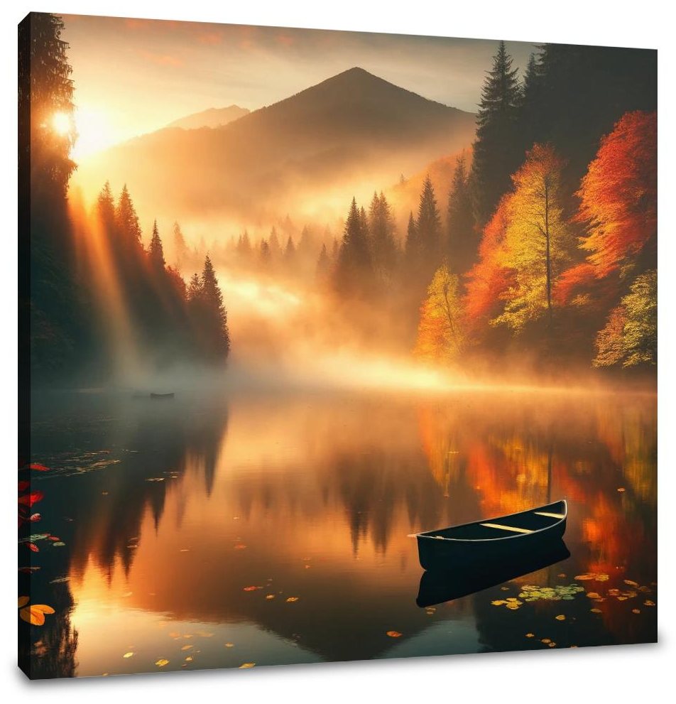 Autumn Dawn Mist Canvas