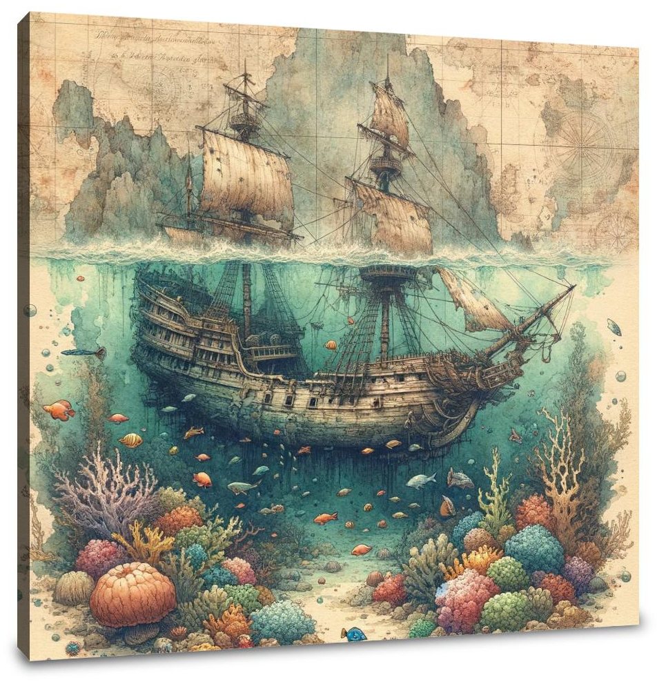 Sunken Treasures Canvas