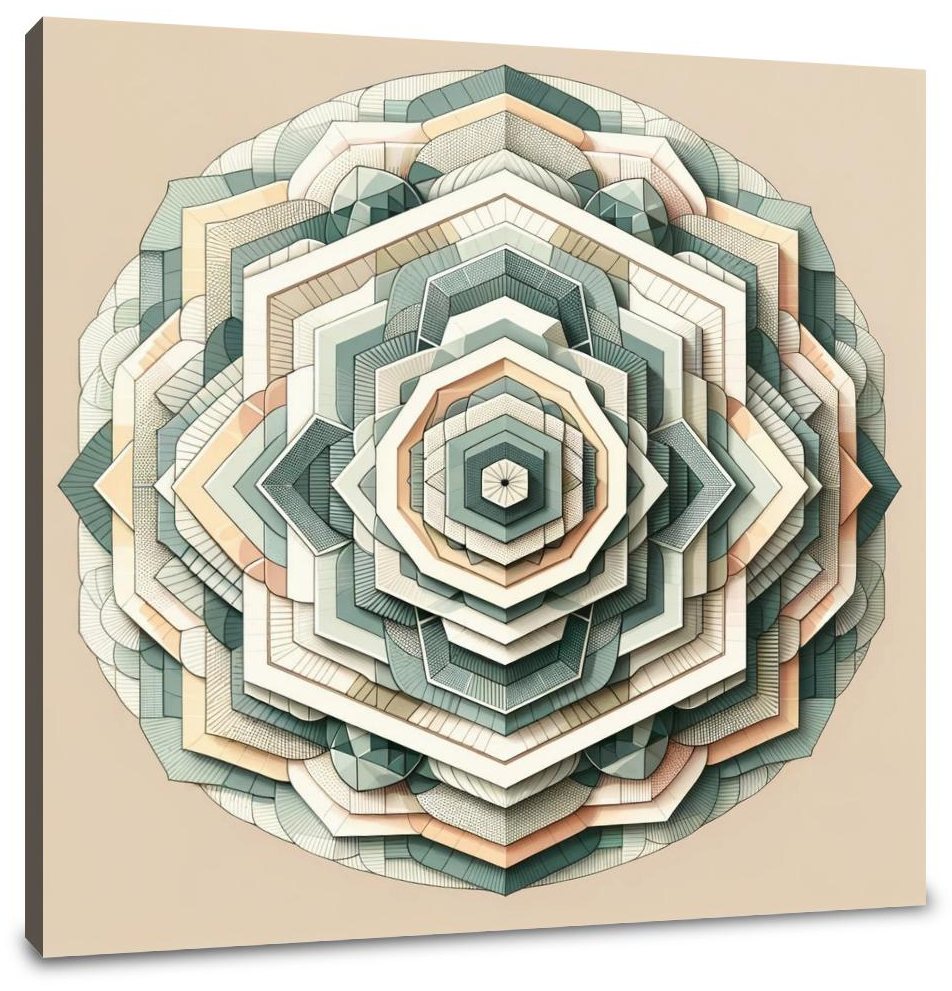 Spiral Serenity Canvas