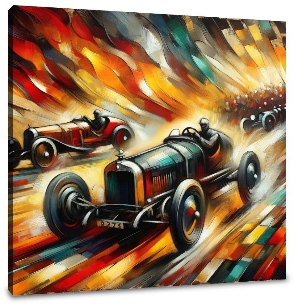 Race of Flames Canvas