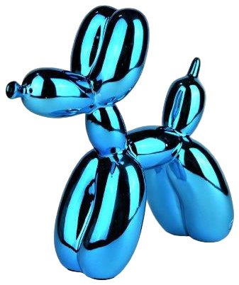 Ballon hond Blauw - 10 cm