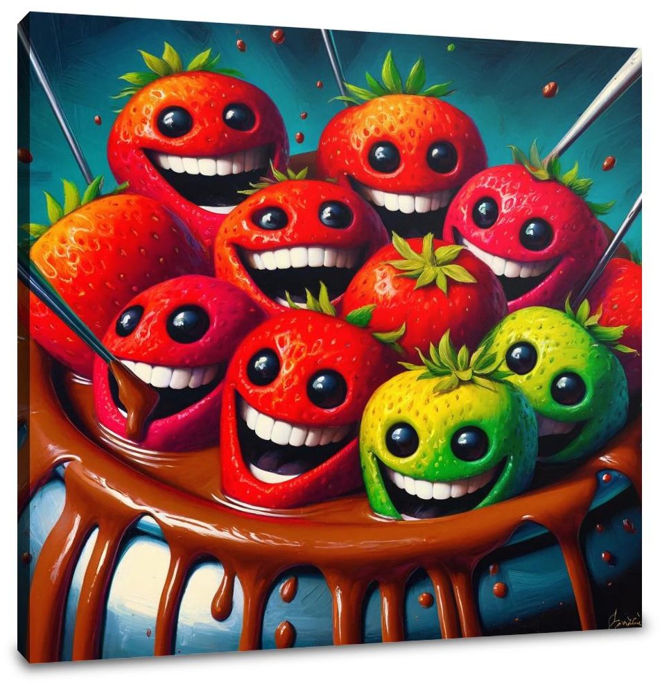 Fondue Frolic Canvas