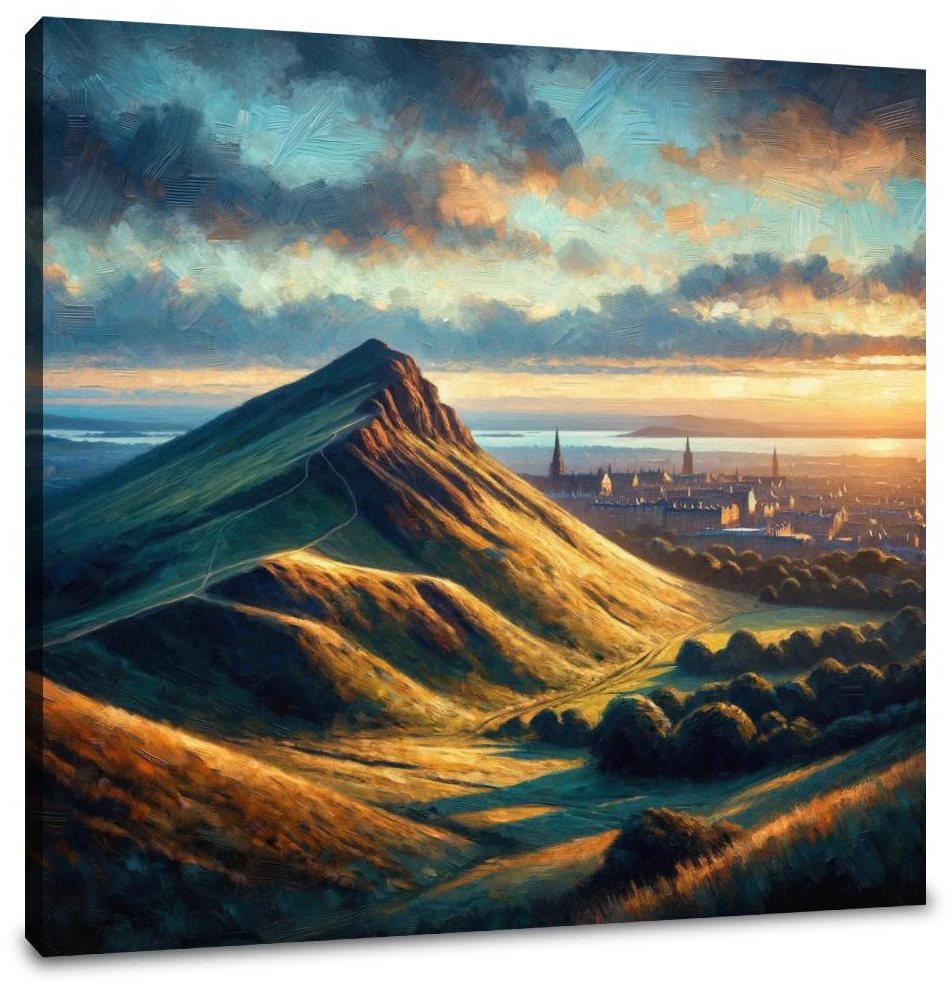Edinburgh's Arthur's Seat Dusk Canvas