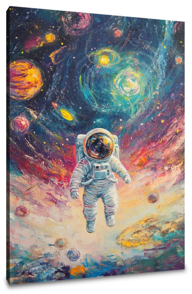 Celestial Dreaming Astronaut Canvas
