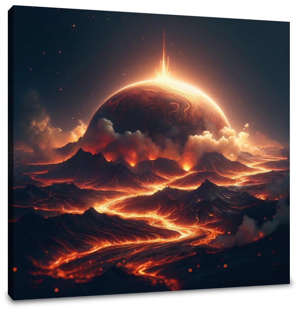 Lava Planet Canvas