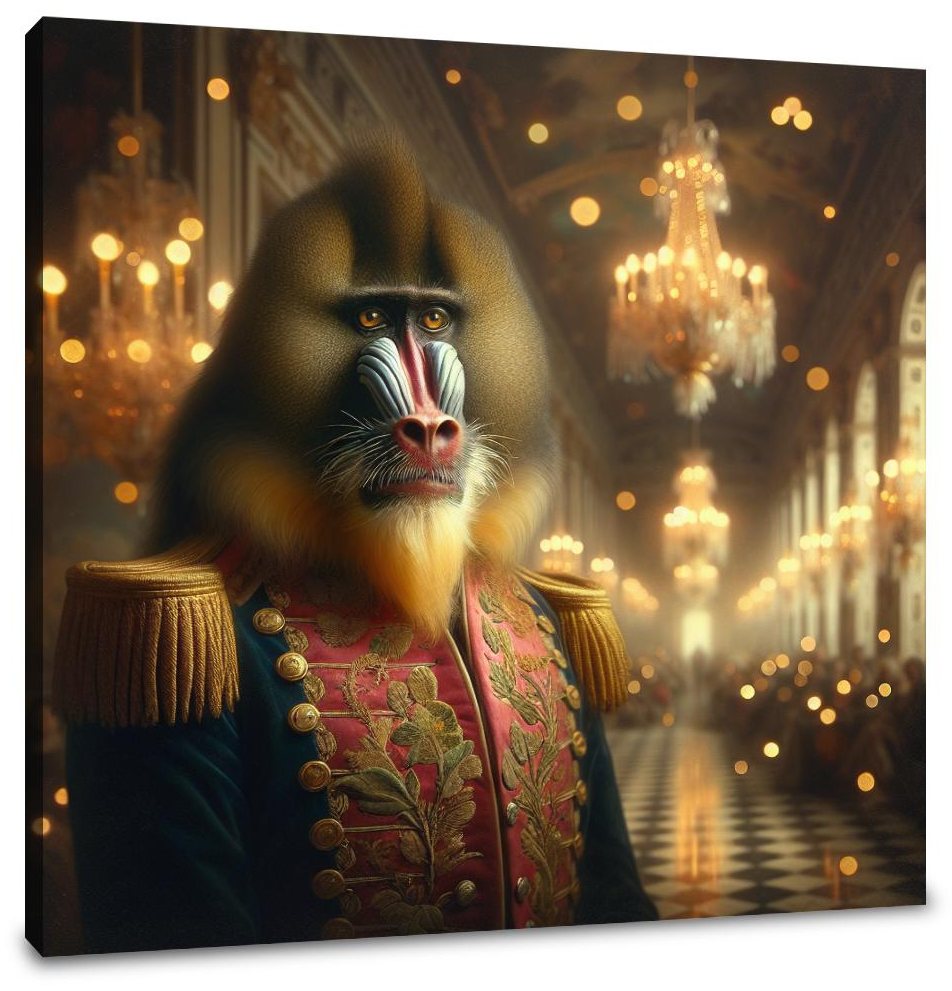 Regal Mandrill Majesty Canvas
