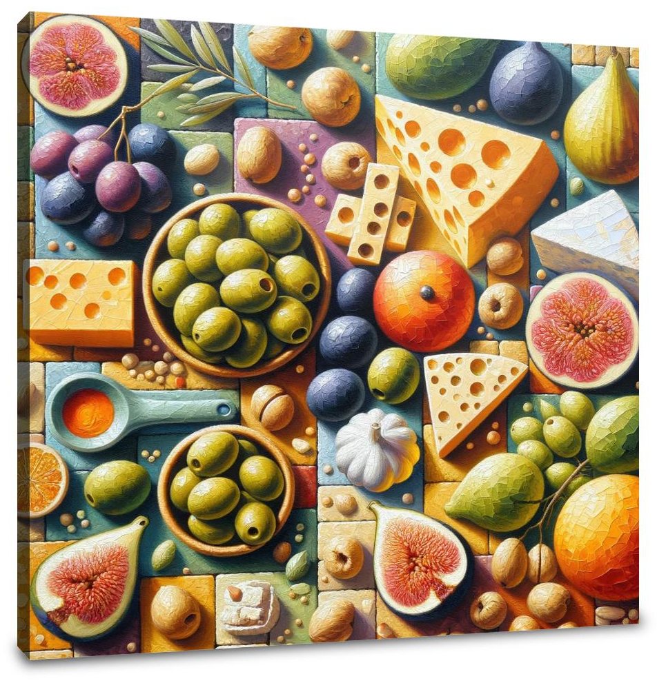 Mediterranean Mosaic Canvas