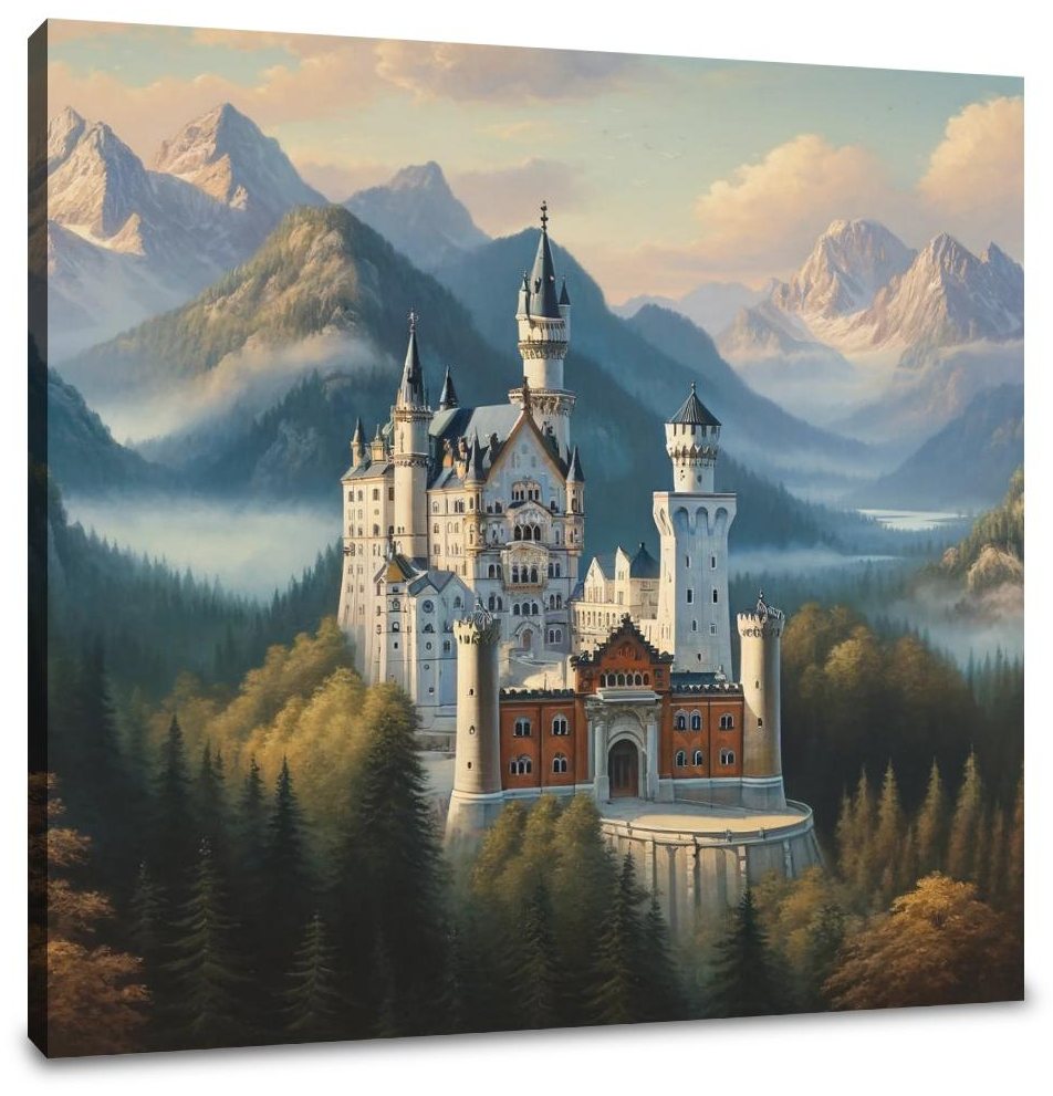 Enchanted Neuschwanstein Canvas