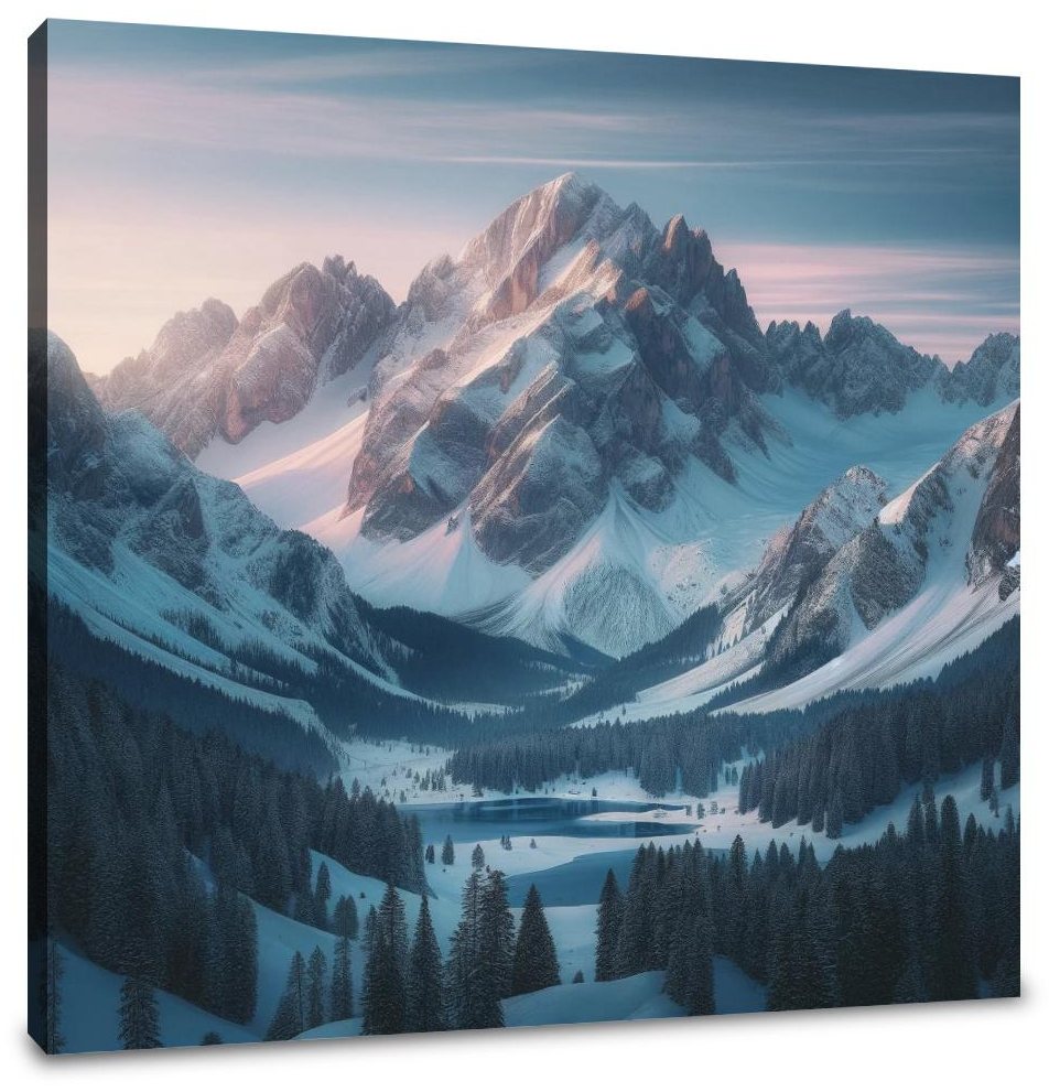 Dawn Mountain Serenity Canvas