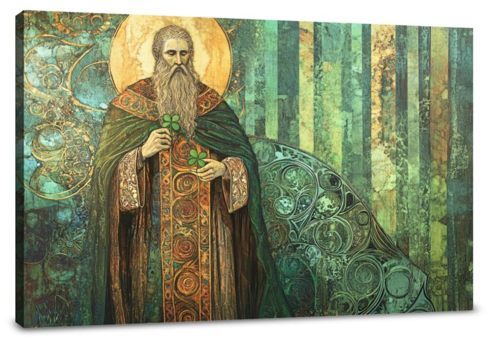 Saint Patrick’s Shamrock Canvas