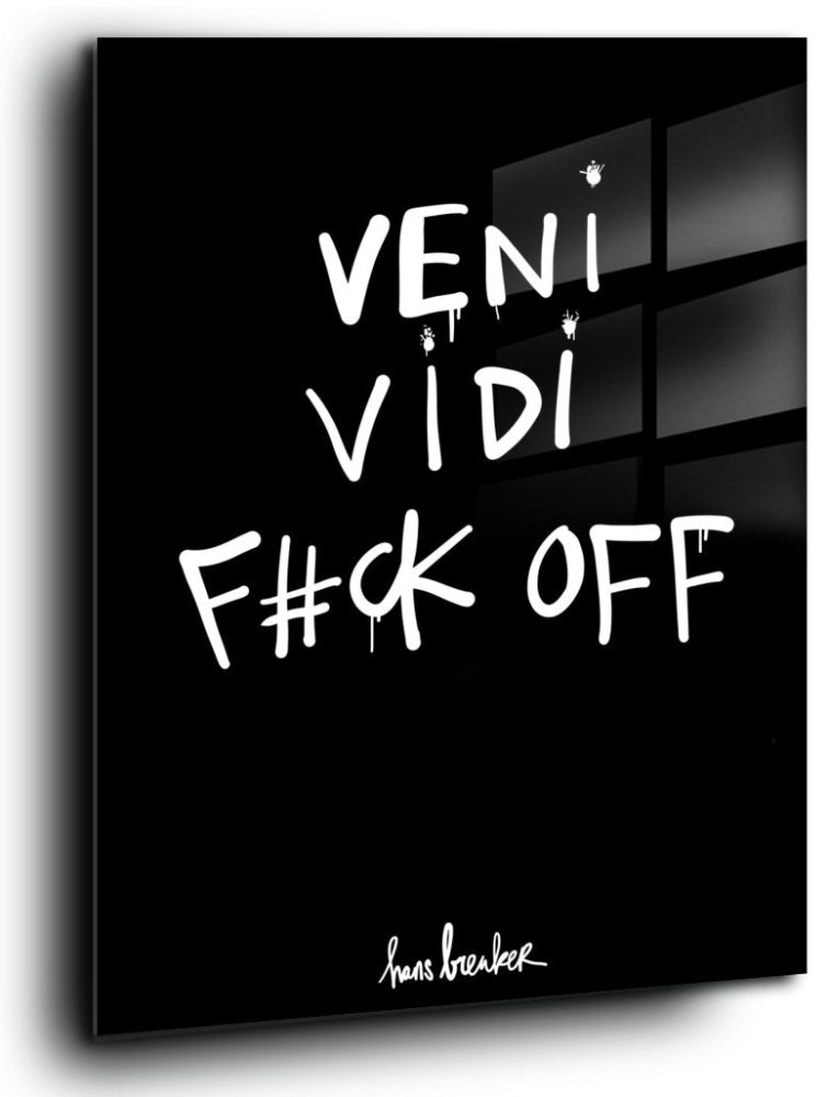 Veni, vidi, fuck off (quote)